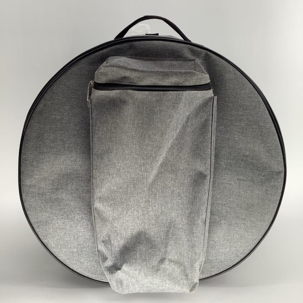 Marabee Gray Heathered Snare Drum Bag Gig Case with Backpack Straps